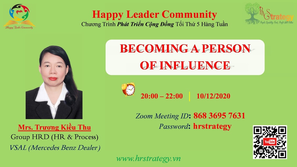 "Becoming a Person of Influence” của John Maxwell