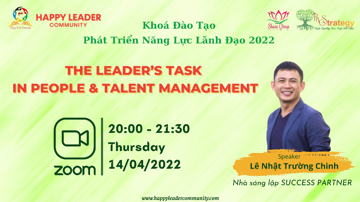 The Leader’s task in people & talent management