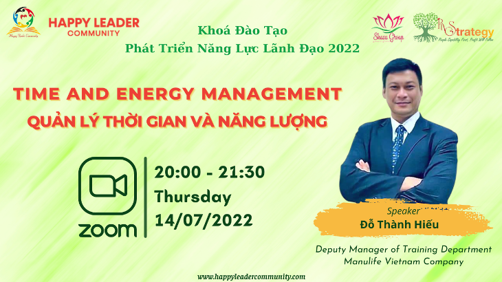 Time and energy management - Quản lý thời gian và năng lượng