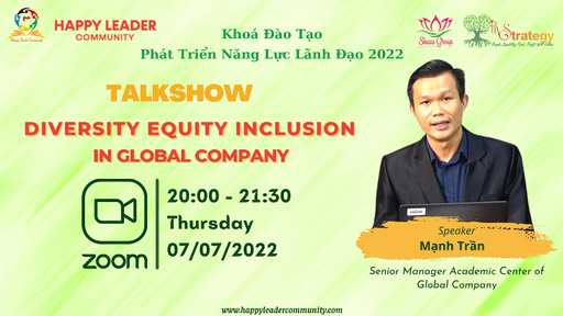TALKSHOW: Diversity Equity Inclusion in Global Company